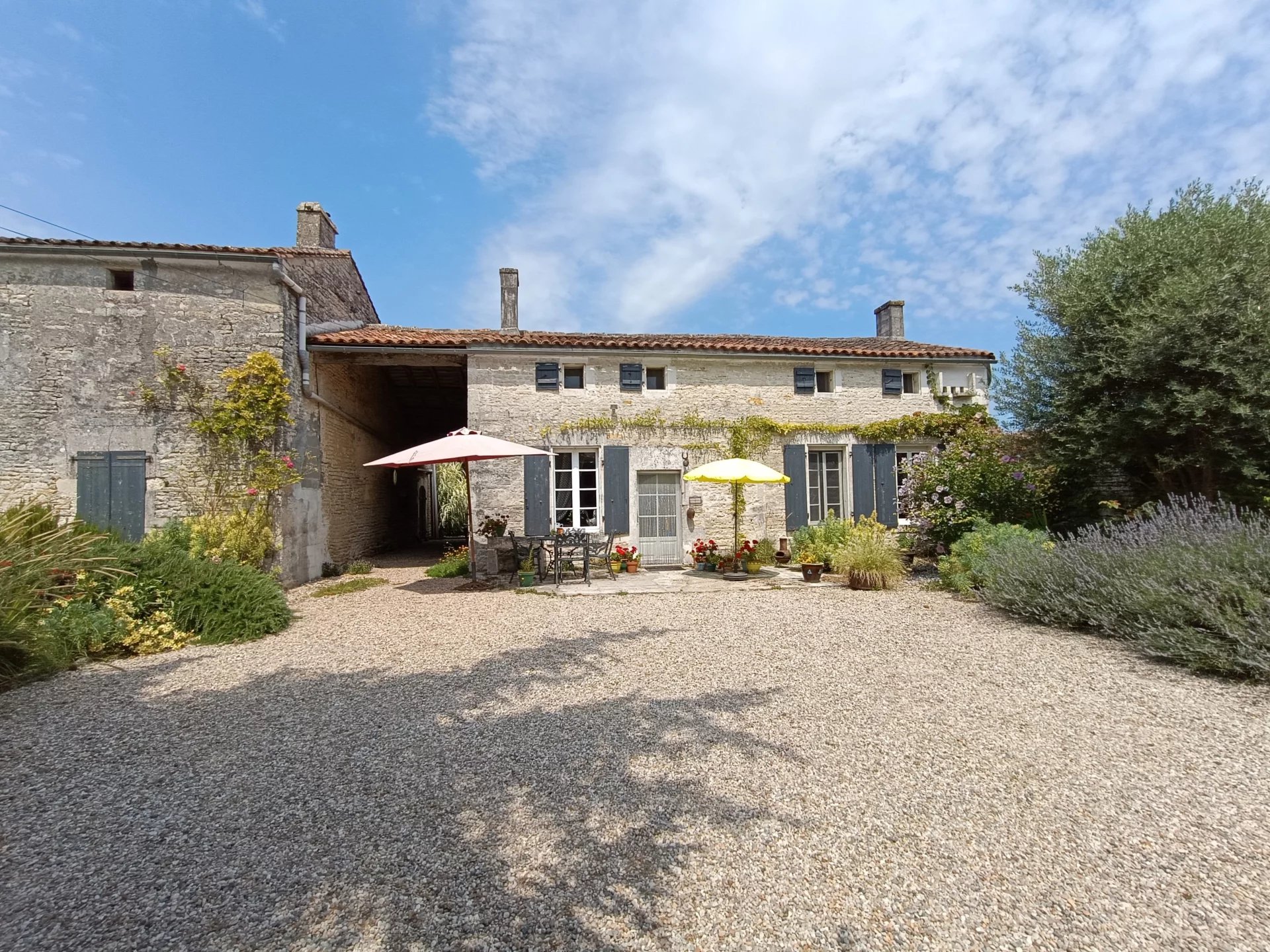 Beautiful property with swimming pool and land not far from Cognac