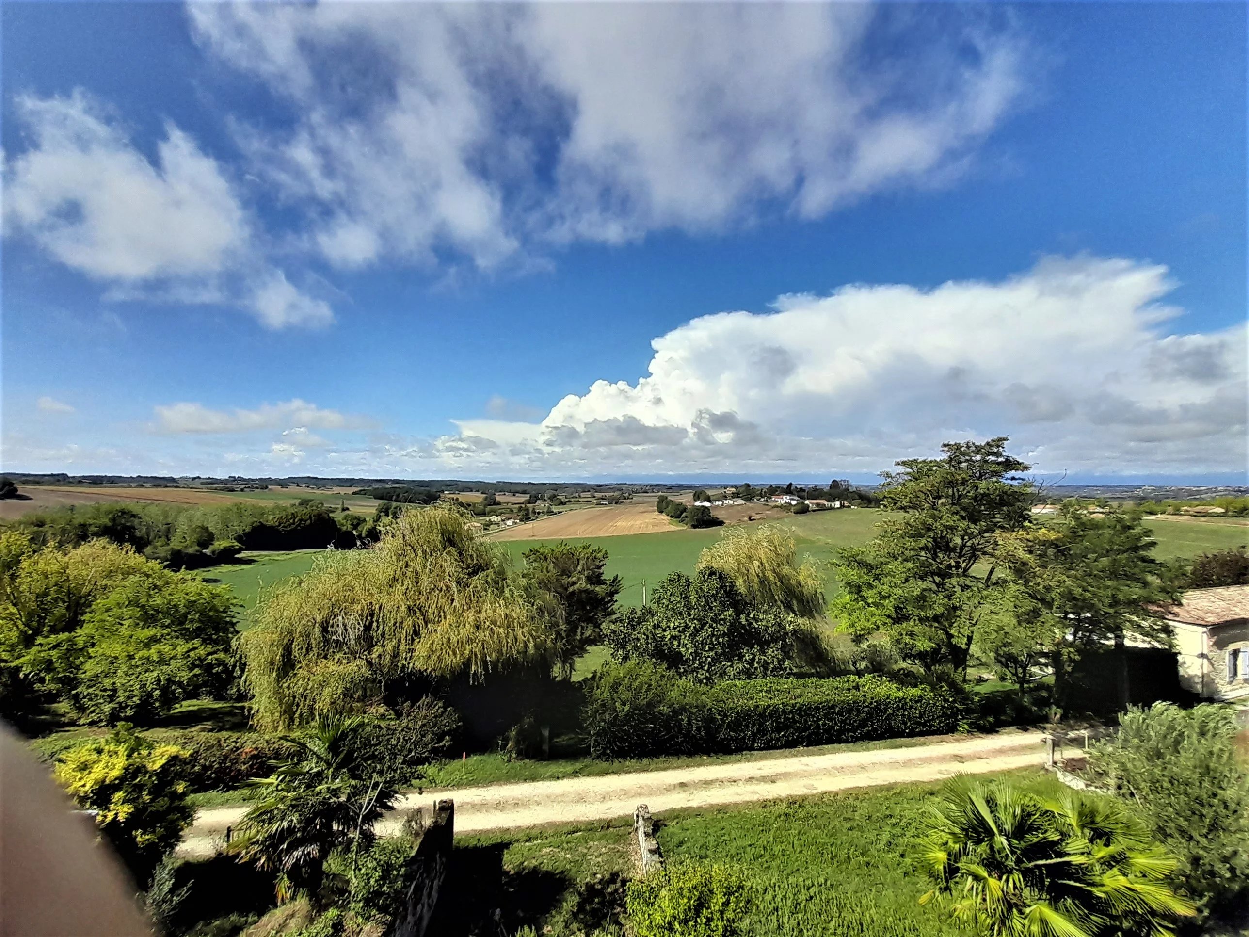 Village house with stunning views, and a garden