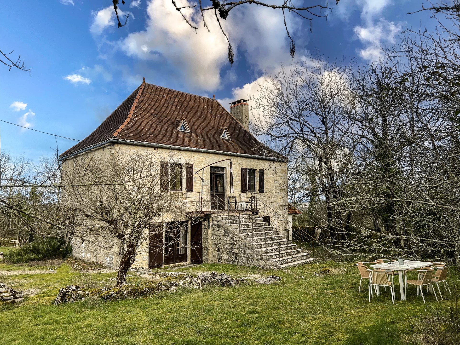 Belle propriété en pierre avec piscine, Causse du Quercy