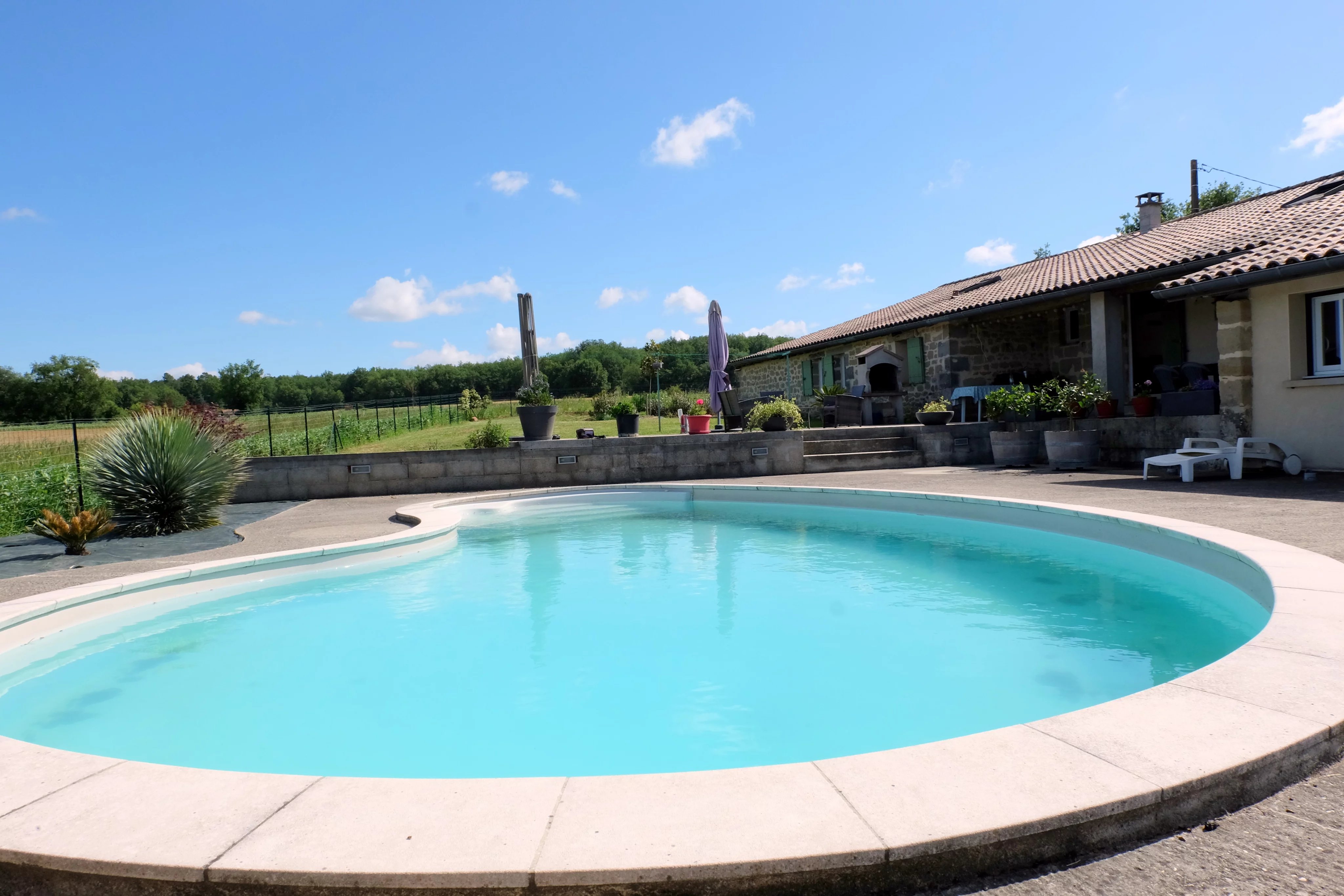 Gorgeous five bedroom stone property with pool