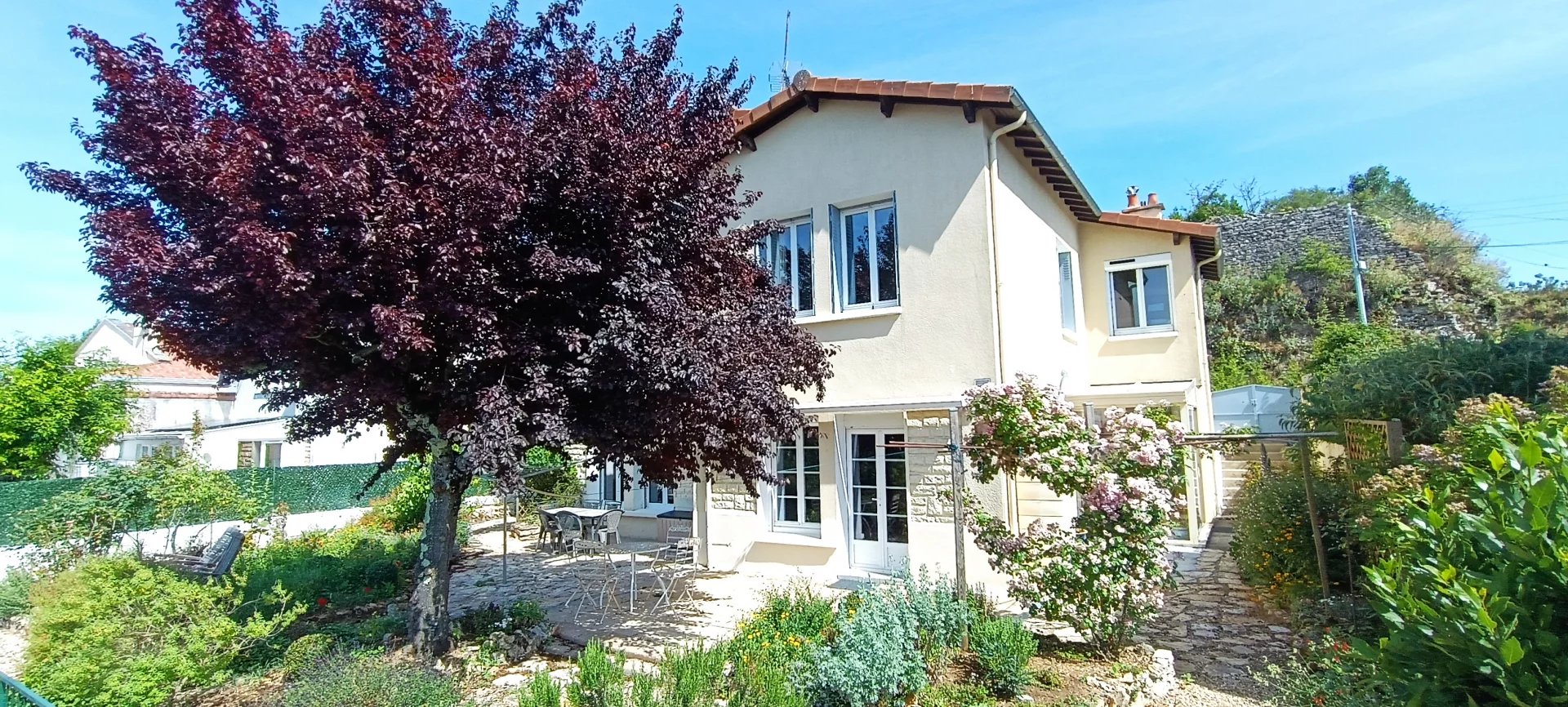Superb house in Ruffec with panoramic views over the countryside