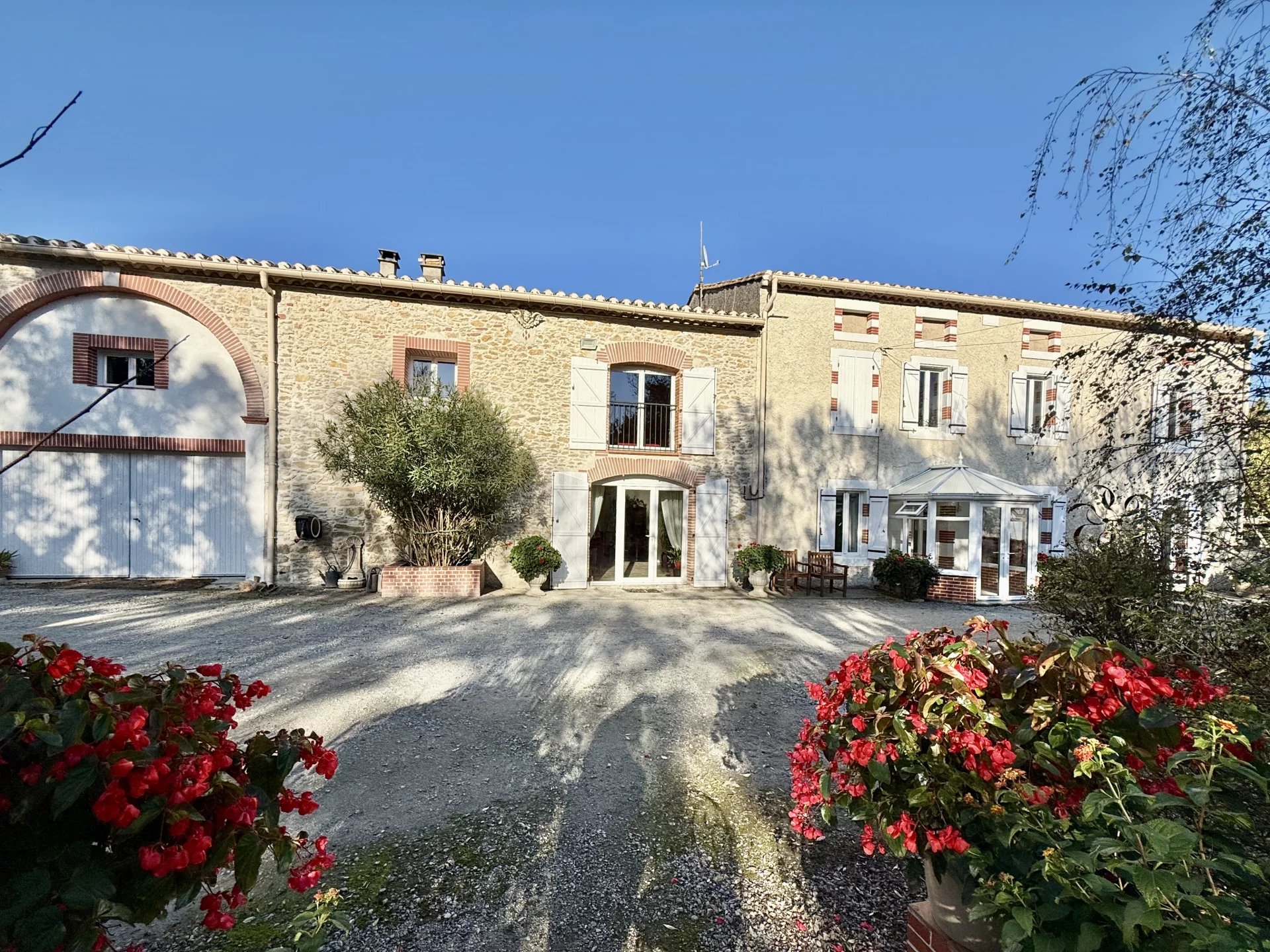 Handsome farmhouse in private spot near town