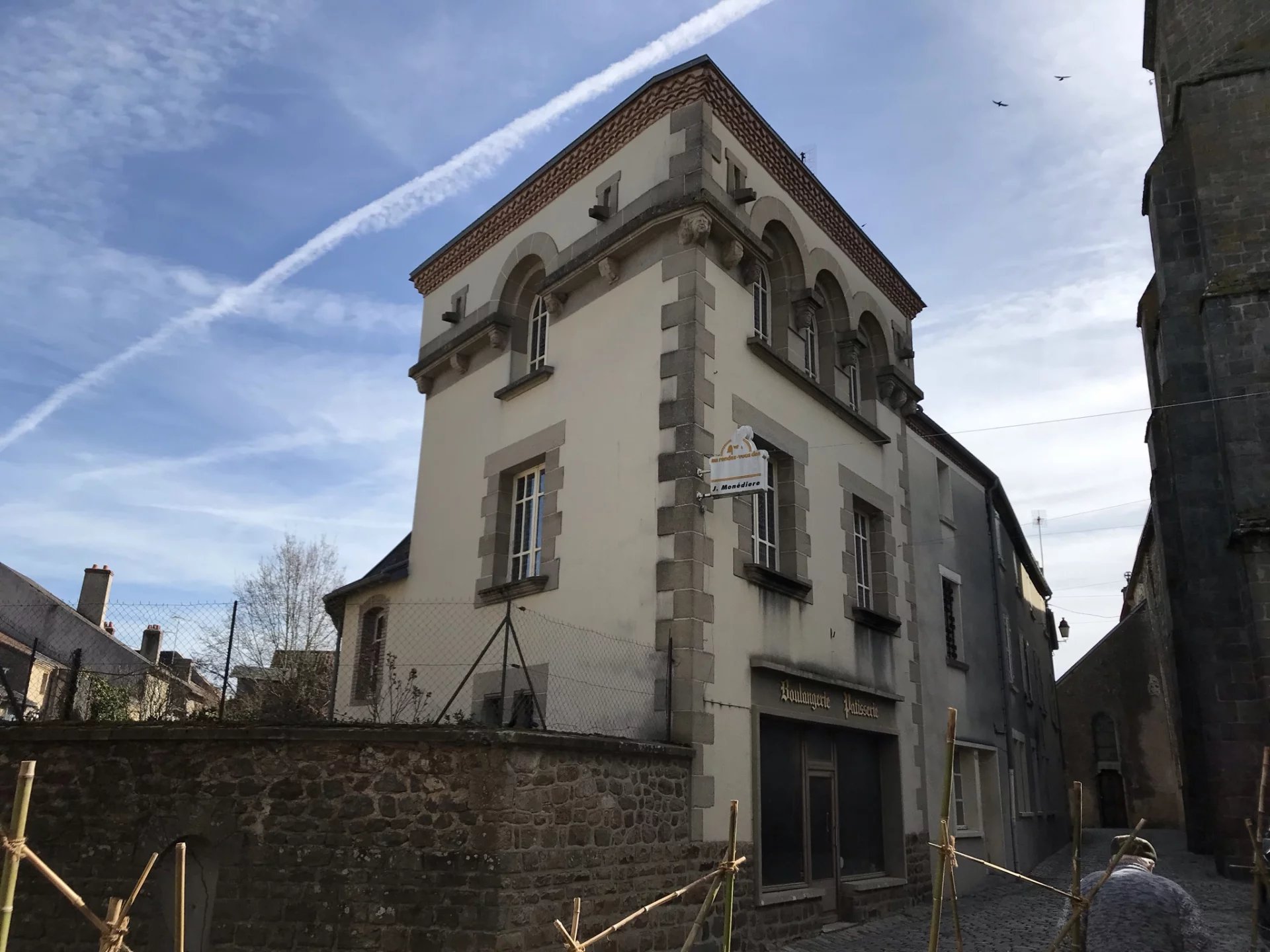 Most unusual property with tower and stained glass windows