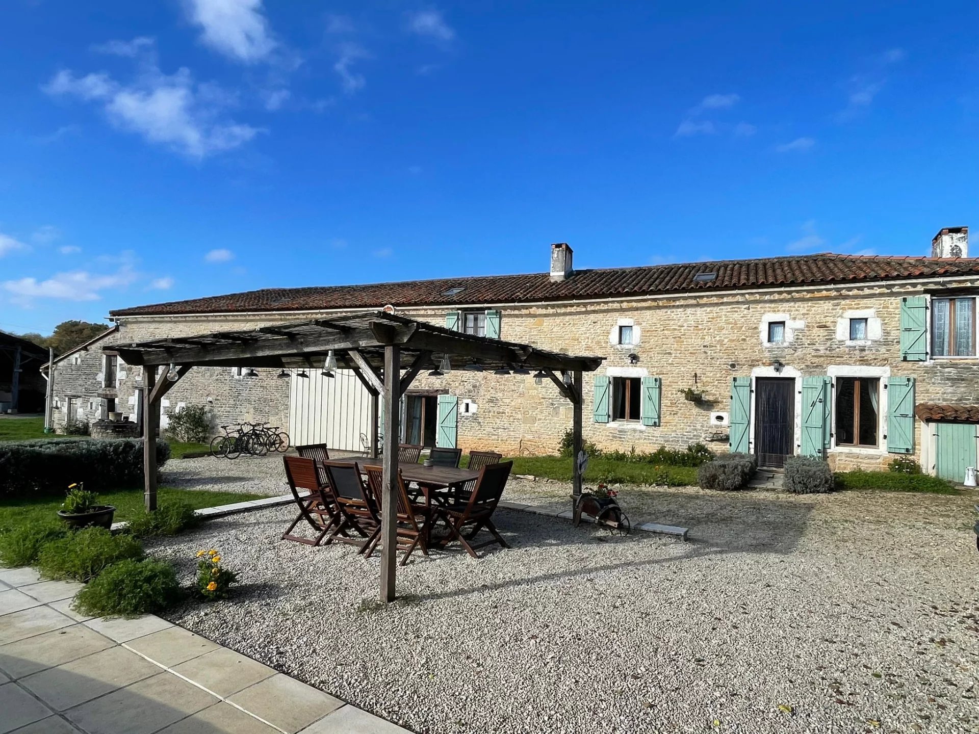 Beautiful stone farmhouse with two gîtes