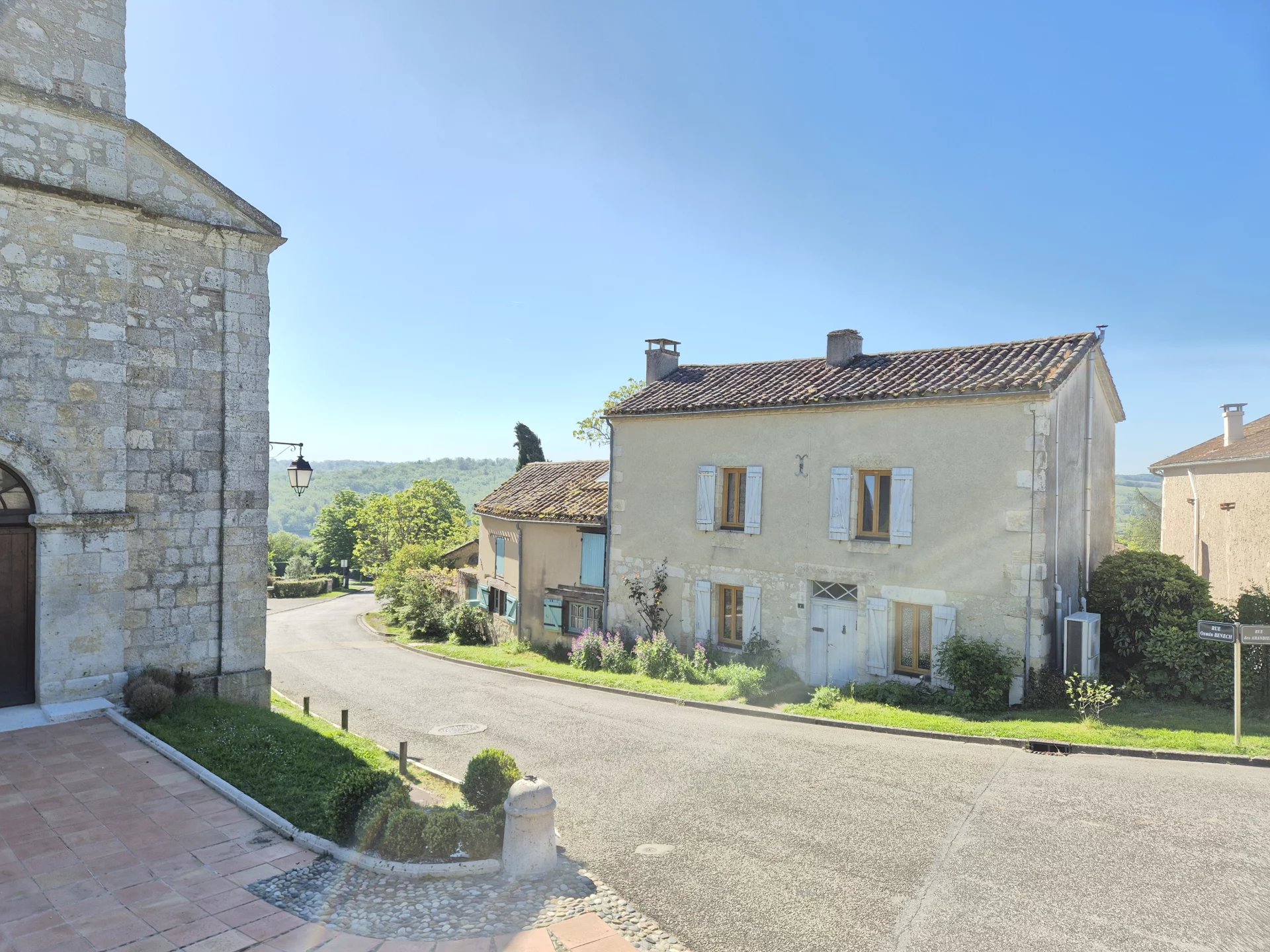 Stone village house with guest cottage and pool