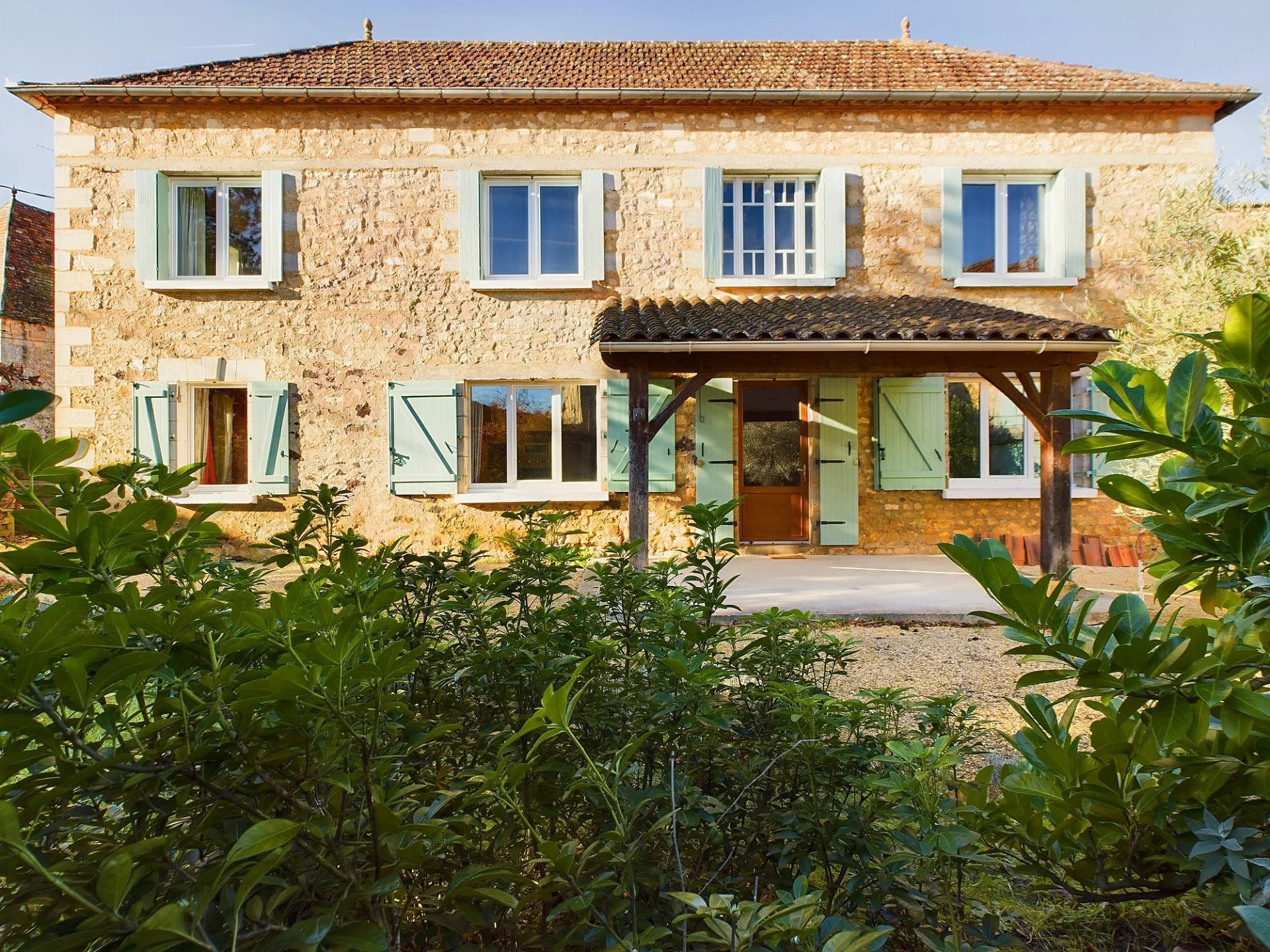 Traditional Stone House with Barn and Pool