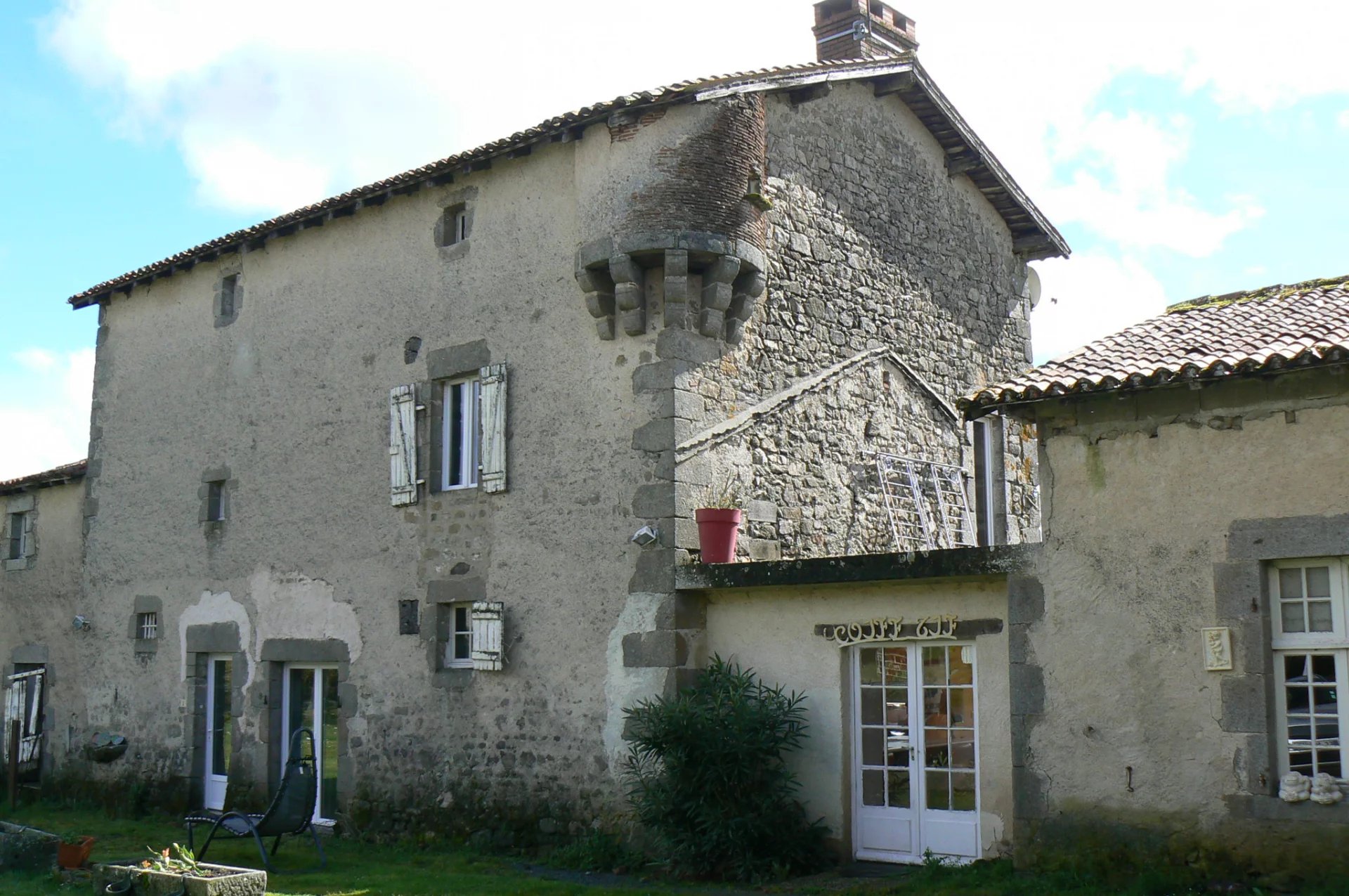 Characterful stone built farmhouse, second house, several outbuildings set in 27 hectares of beautiful Limousin farmland