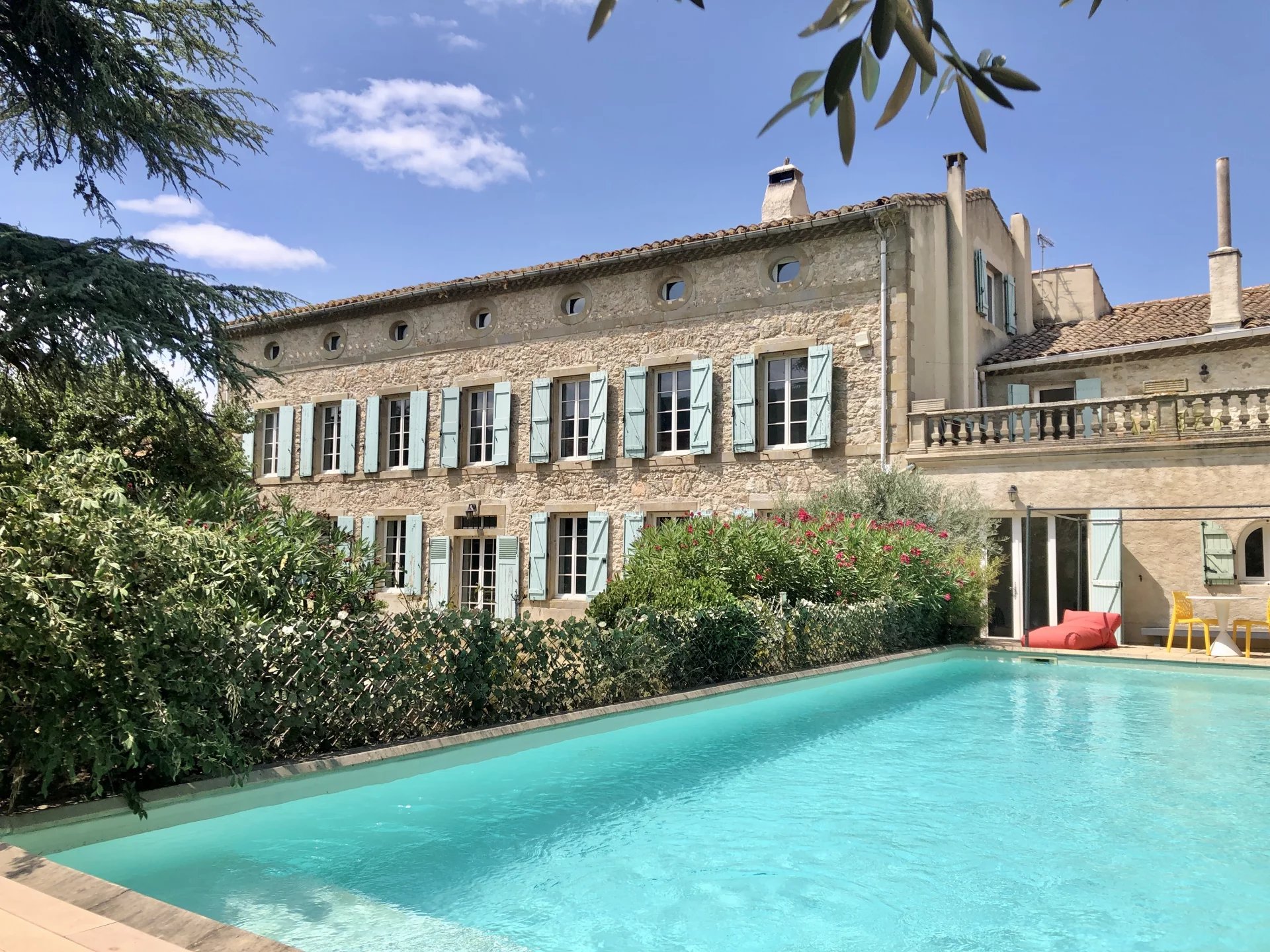 9 bedroomed character property with pool and gardens