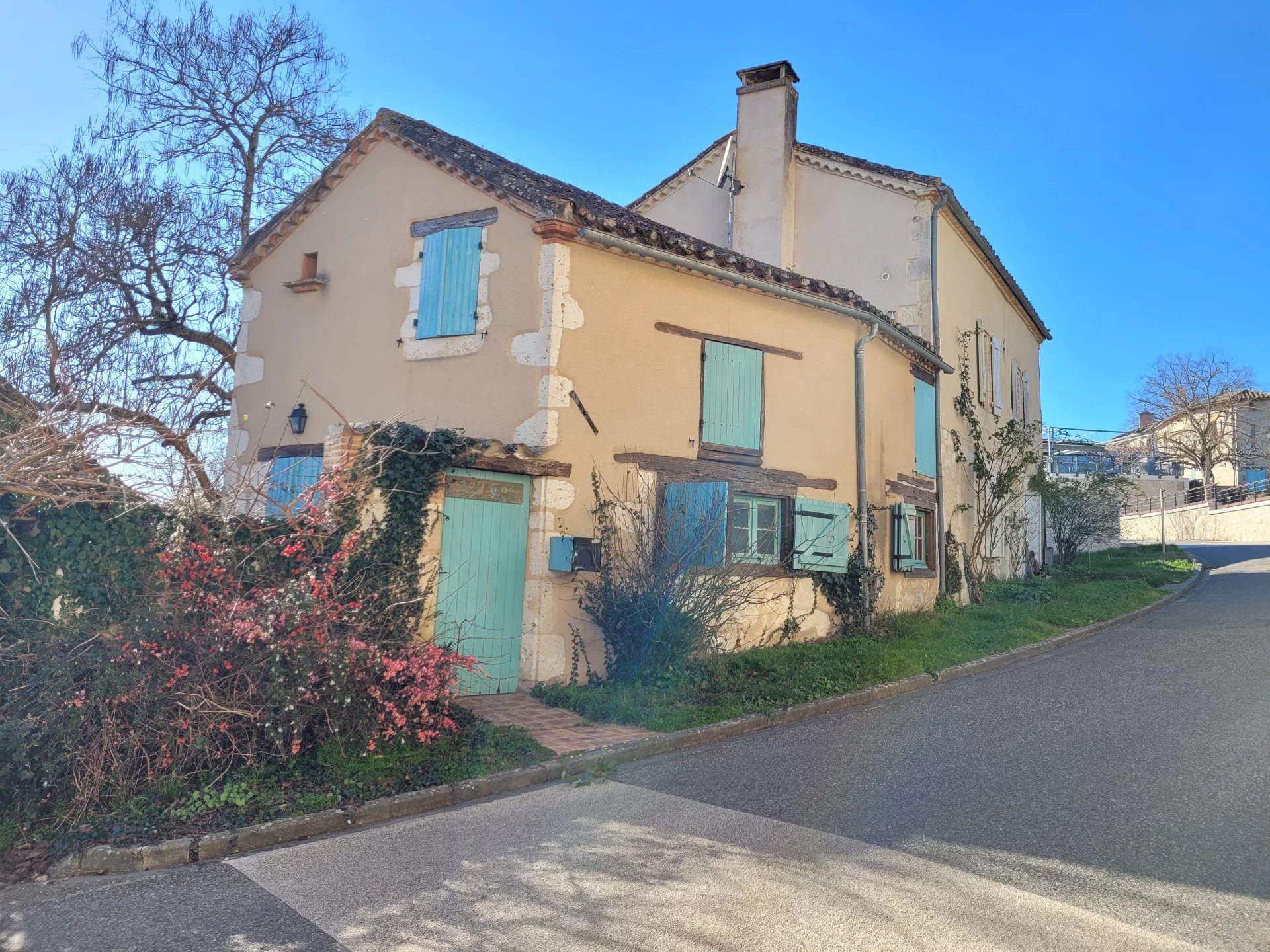 Stone village house with guest cottage and pool