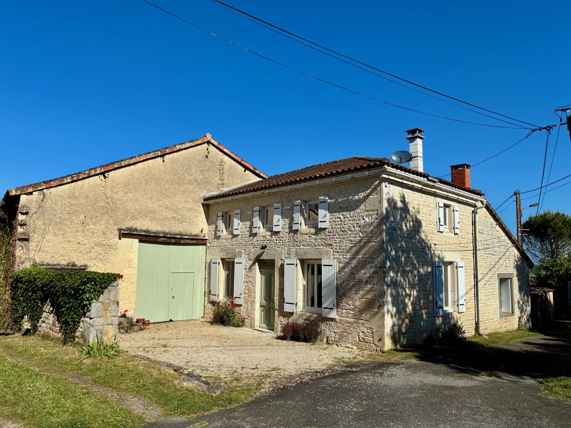 Charming Stone House with Outbuildings in a Peaceful Countryside Setting near Aunac and Mansle
