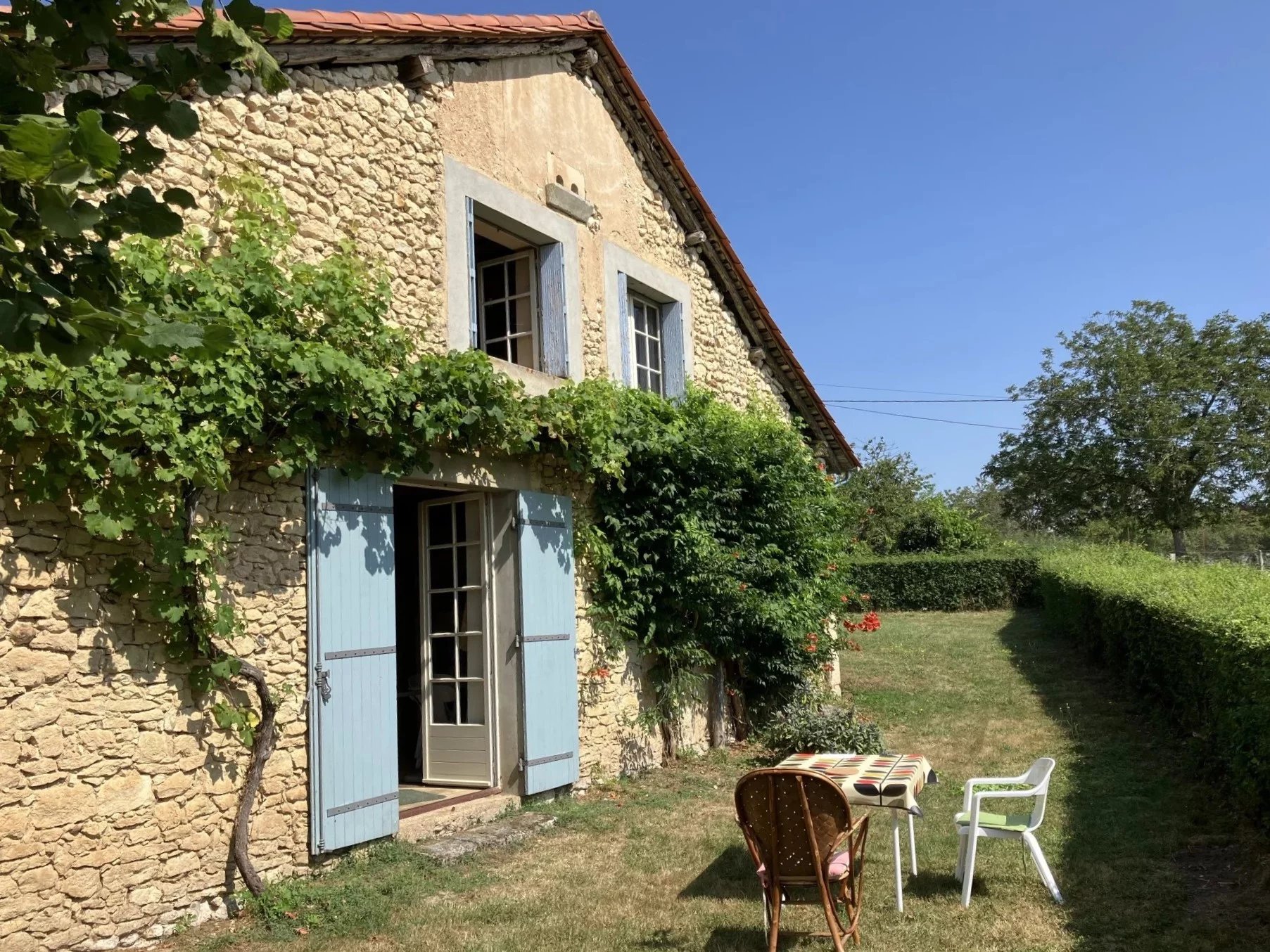 Traditional stone home with huge potential on edge of thriving village