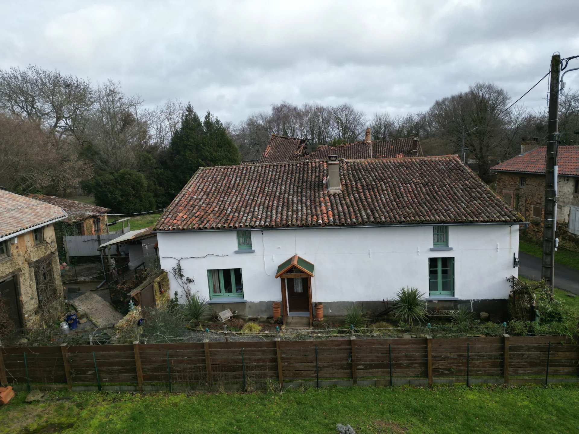 Charming country house with huge potential to extend plus barns and land