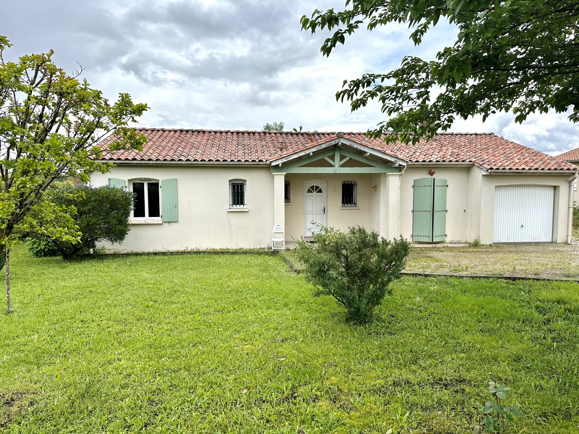 Contemporay village house with mature garden