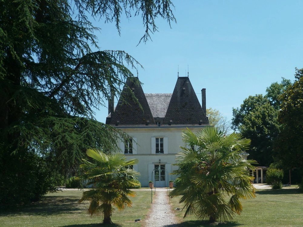 Chateau on the banks of the Dordogne
