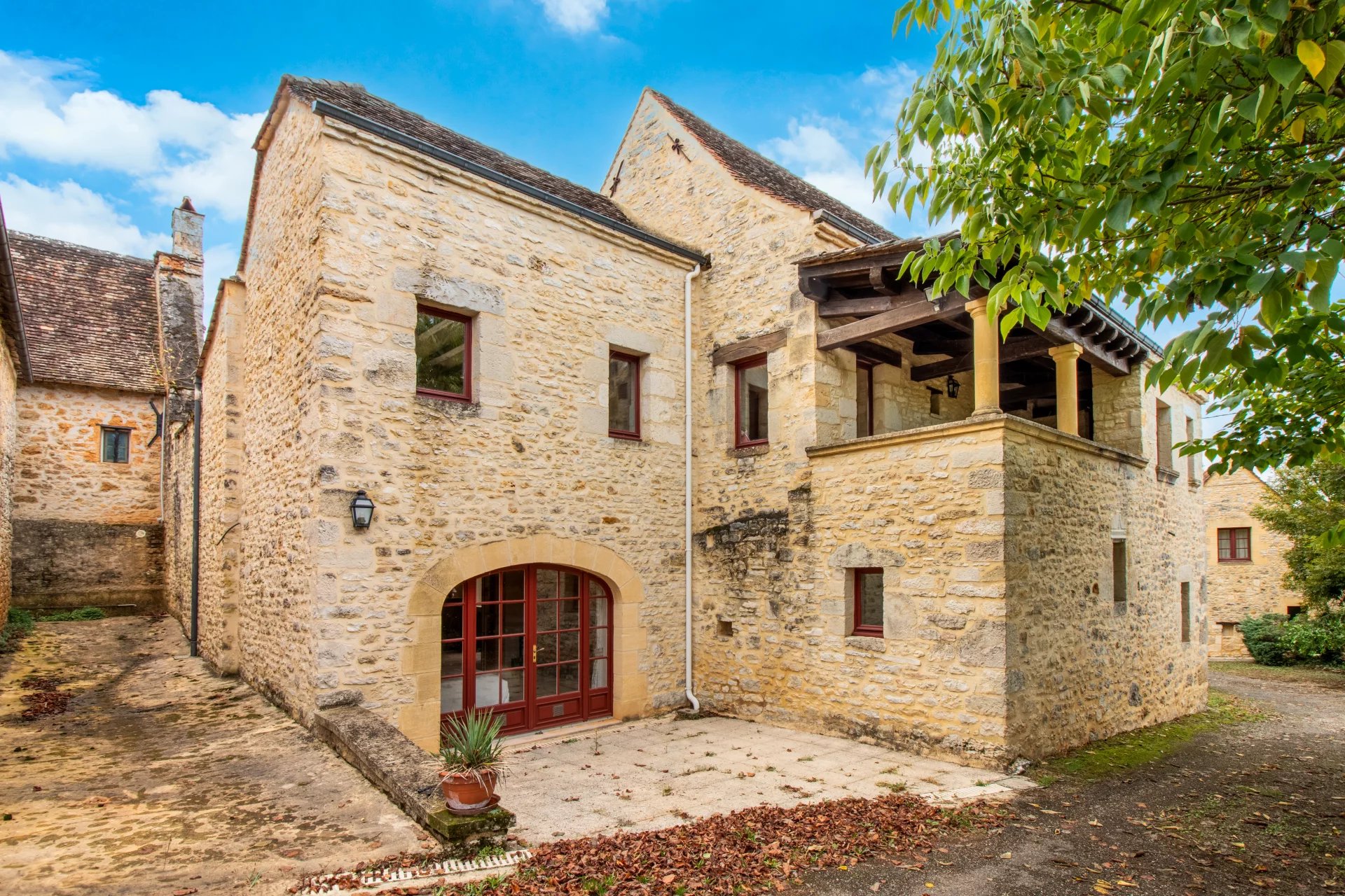 Two lovely stone houses with land and a swimming pool