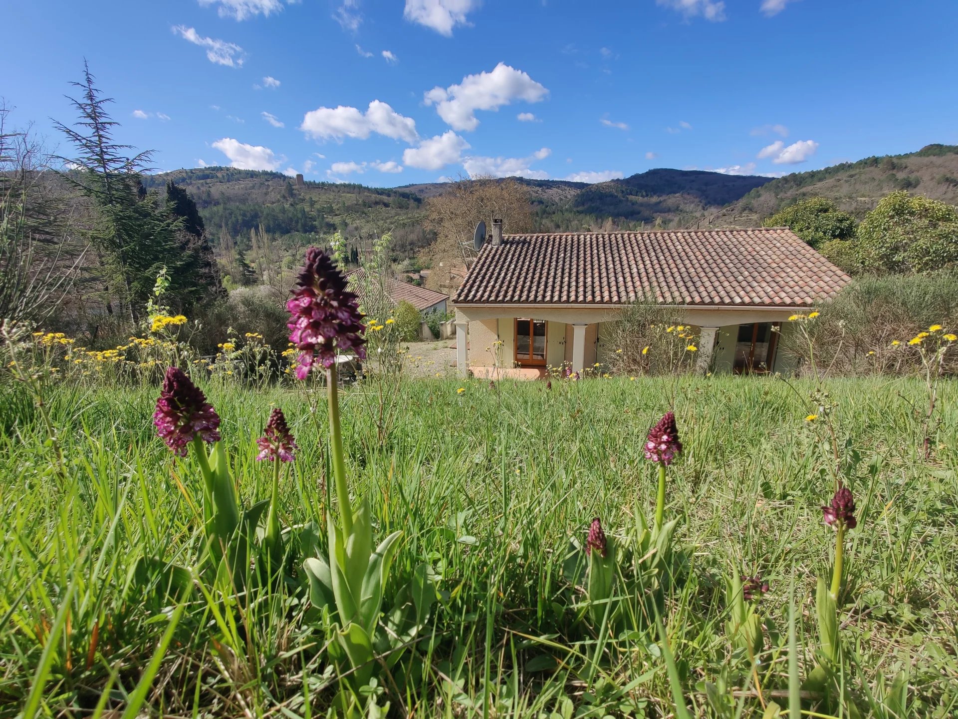 Substantial house, with land, barn and stunning views