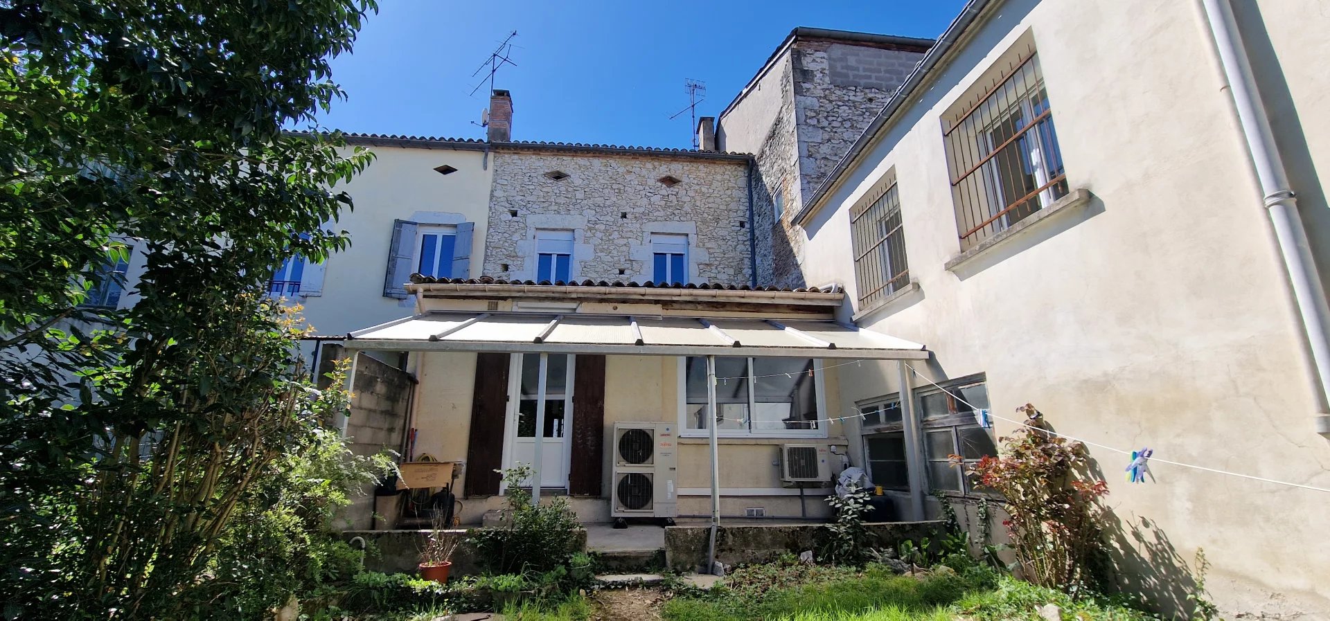 Village house with garden