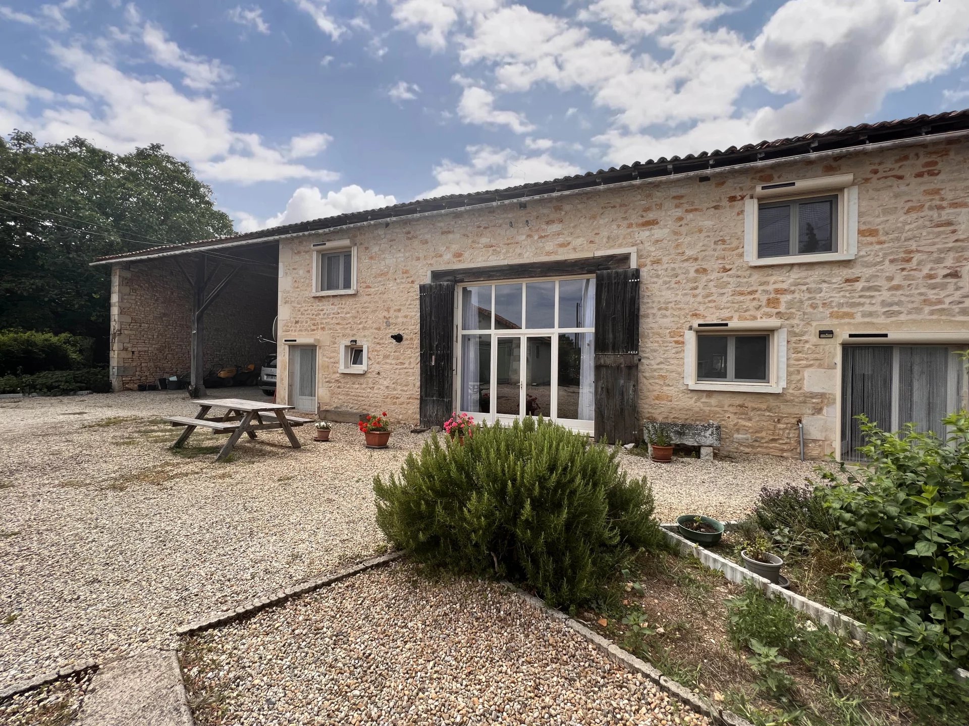 Beautiful 4 bedroom converted barn between the town of Ruffec and Civray