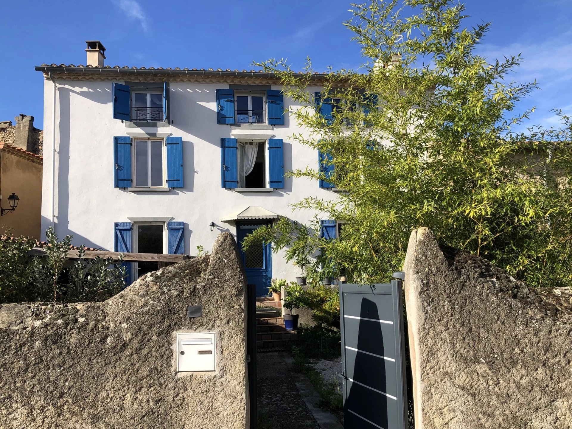 Stone house with garden in a village near Limoux