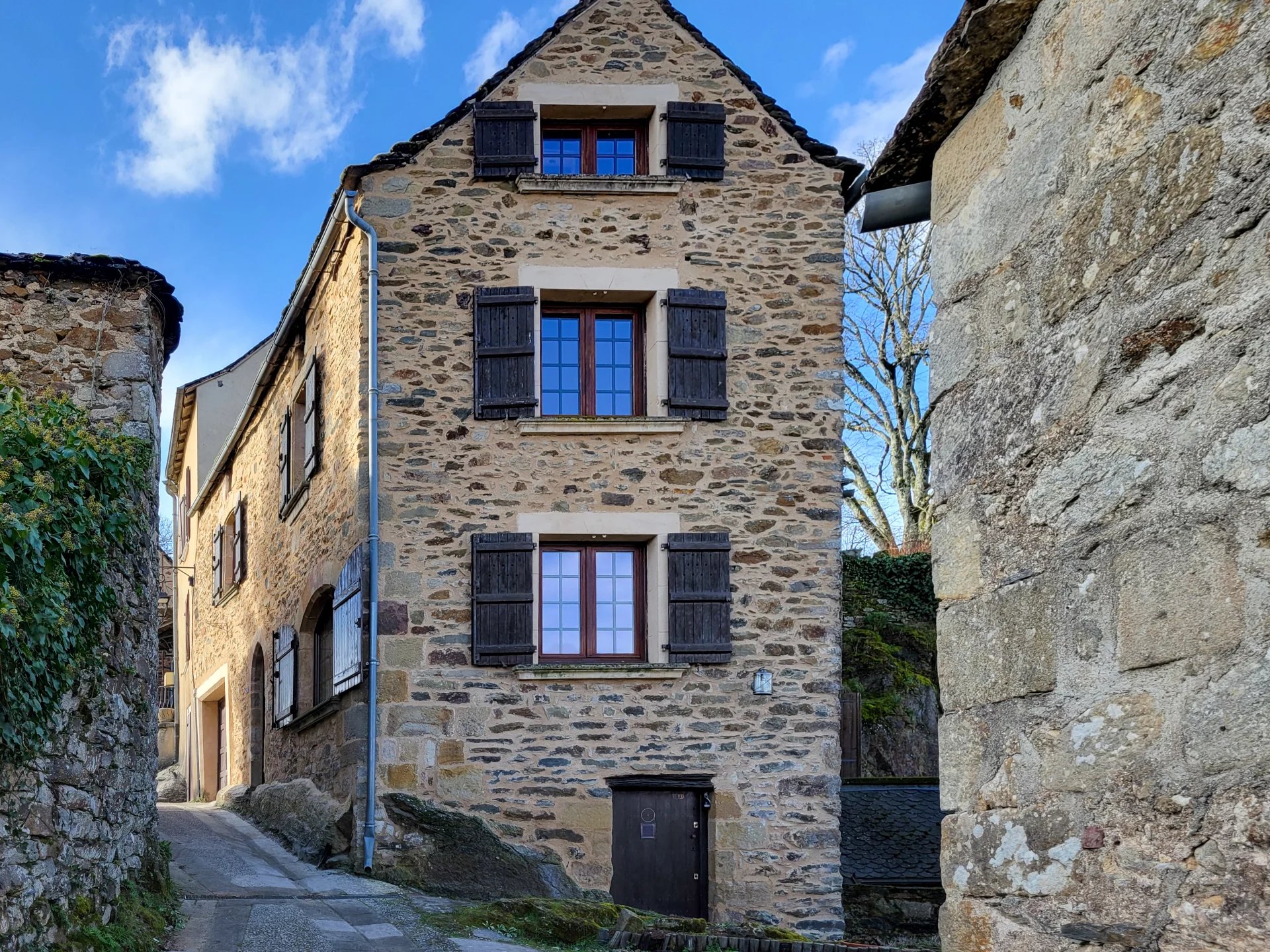 Charming Stone Property with Guest House in the Heart of Najac, Aveyron