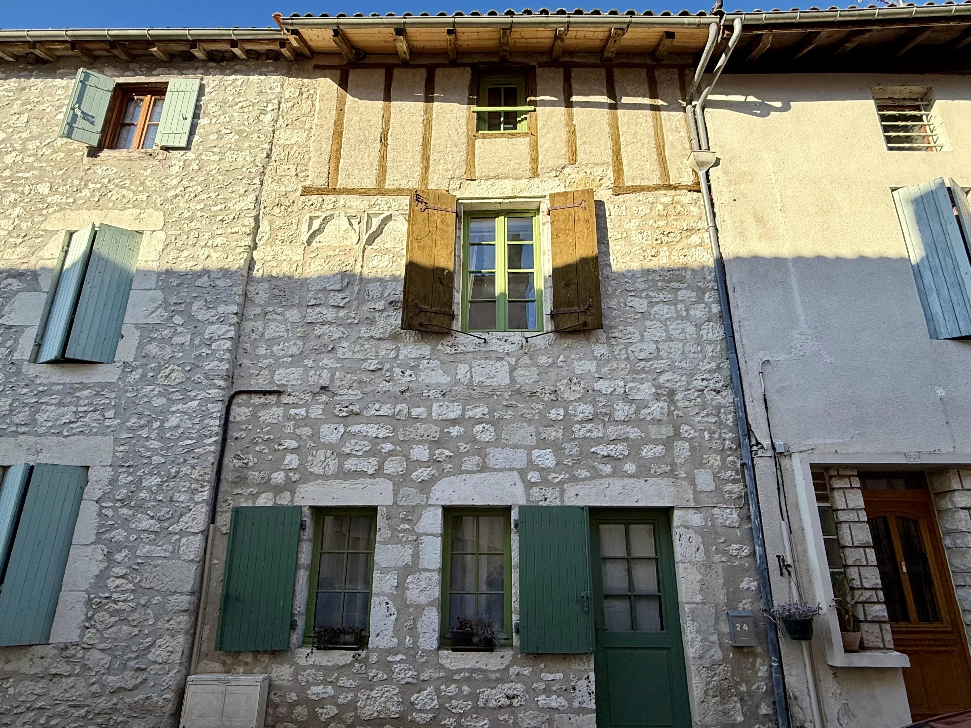 Charming 18th-Century Village House with Historic Details and Courtyard