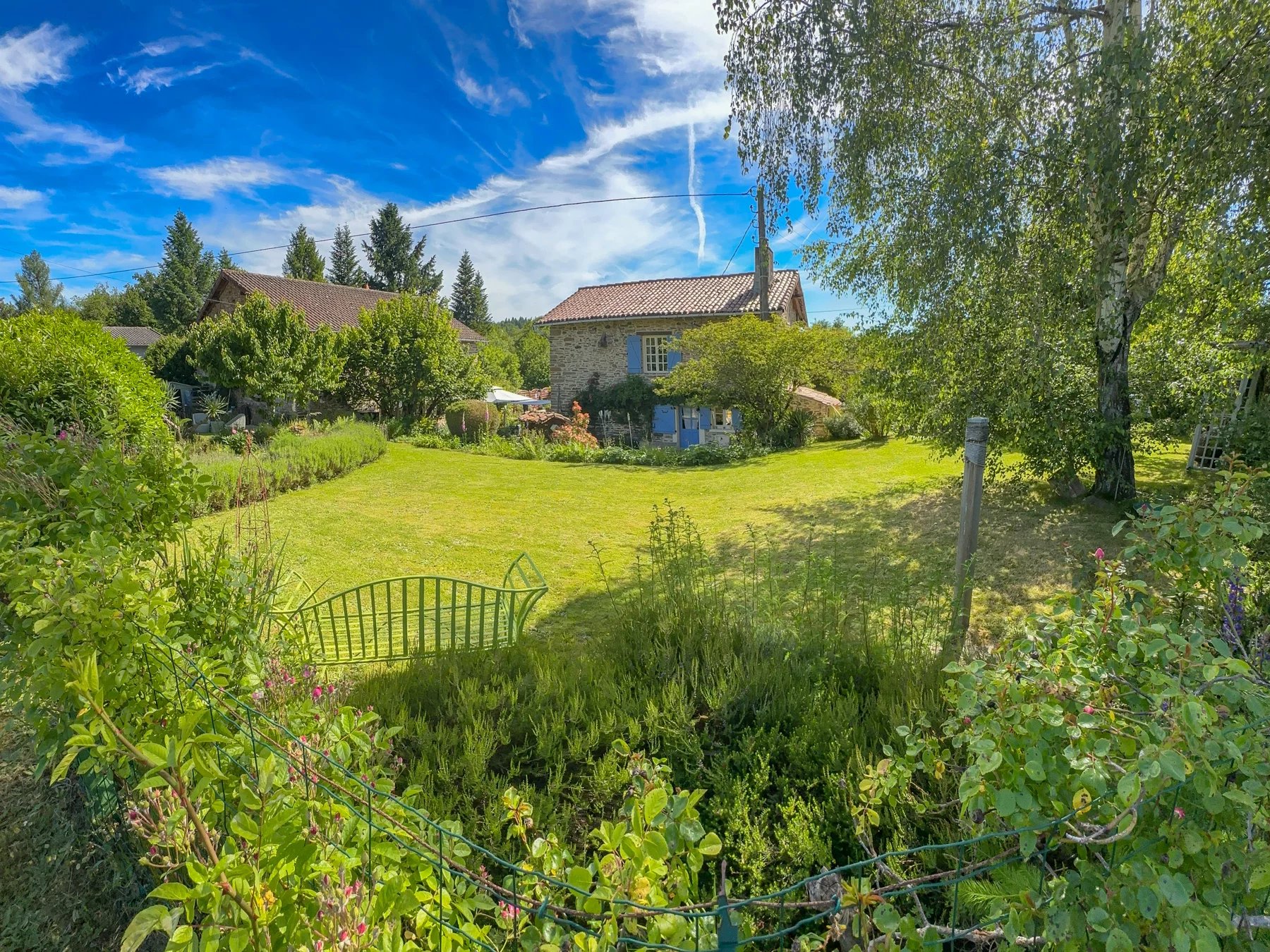 2 characterful houses with pool and beautiful gardens