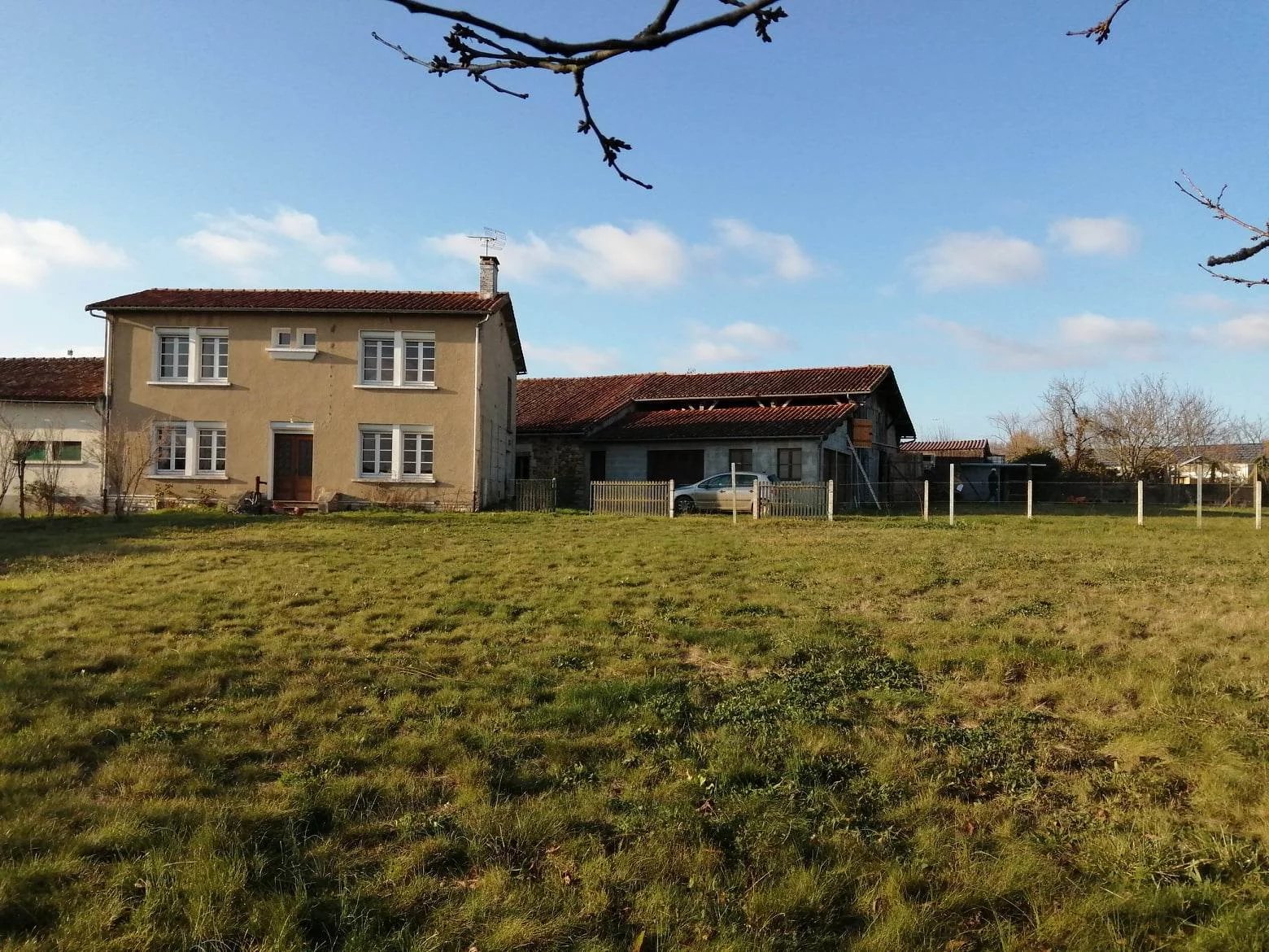 Large house with outbuildings