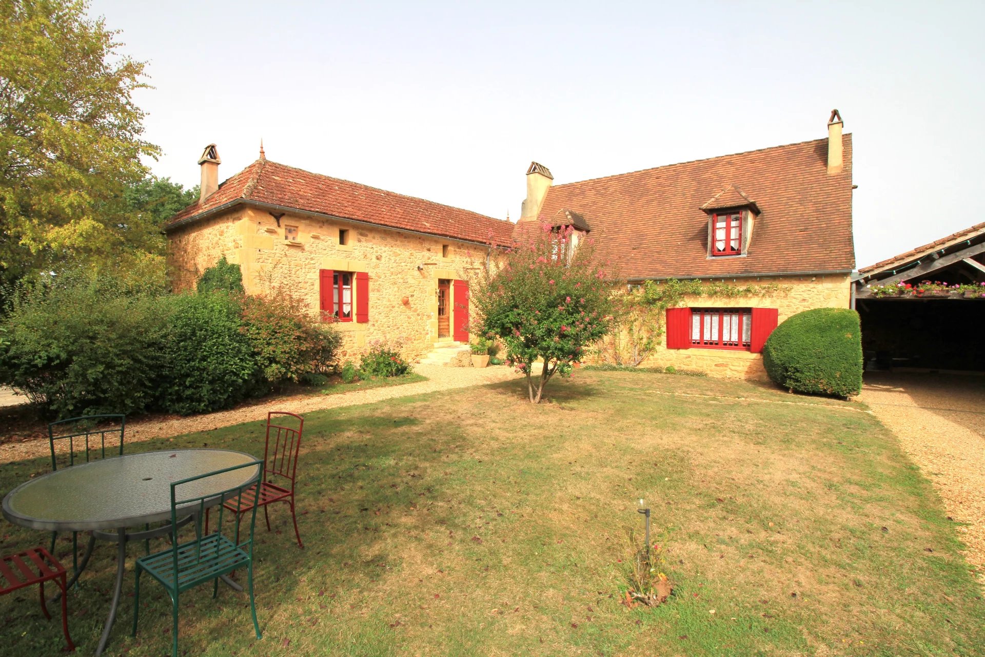 Charming stone property with 2 guest houses and a pool