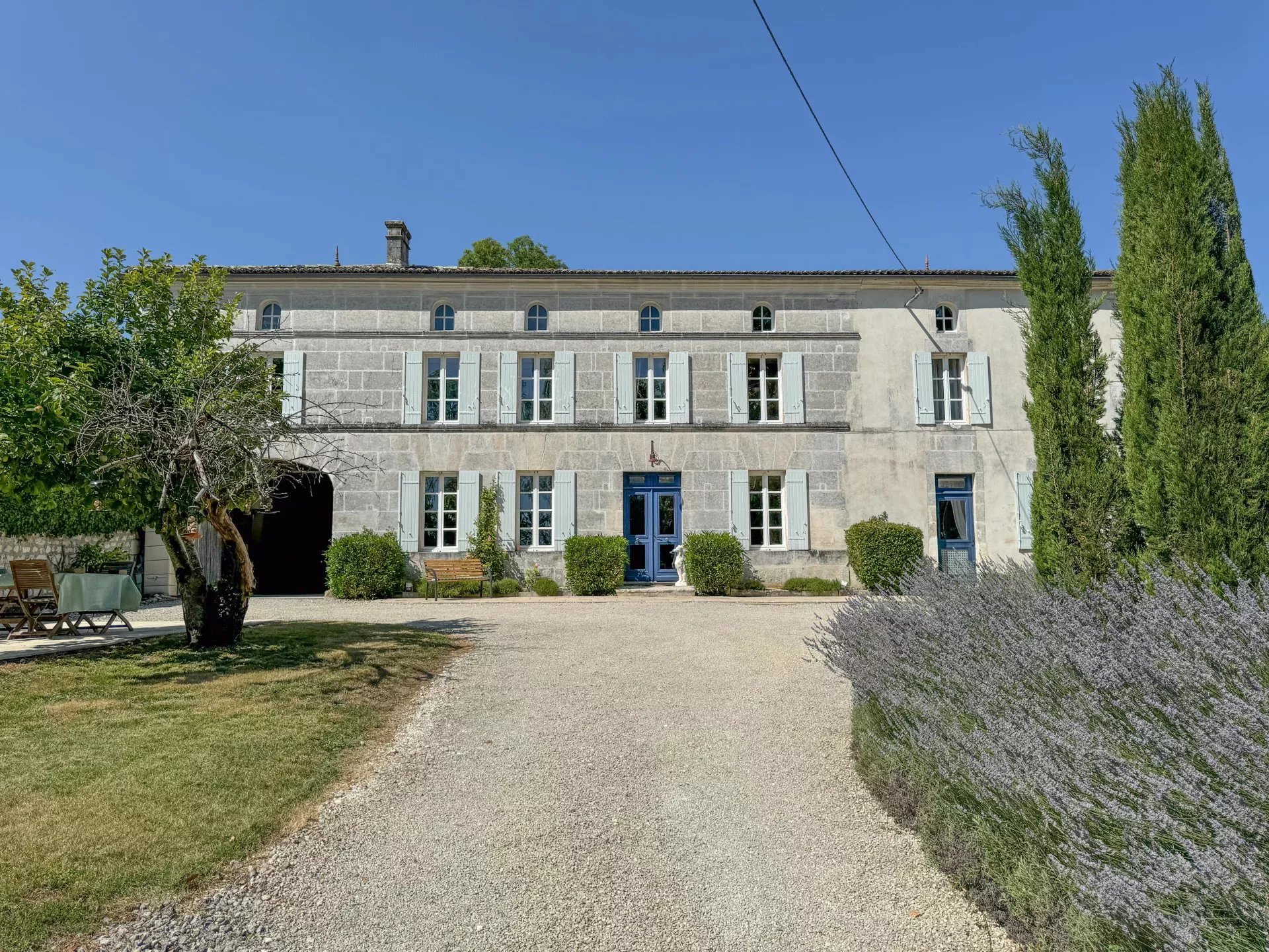 Spacious stone property with views